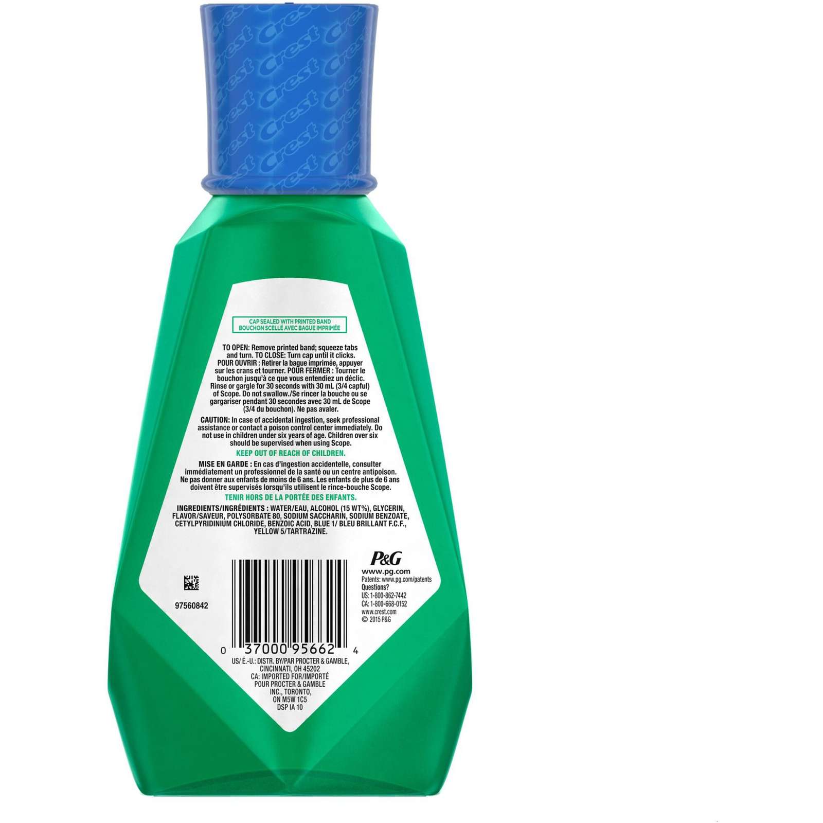 Crest Scope Classic Mouthwash, Original Formula