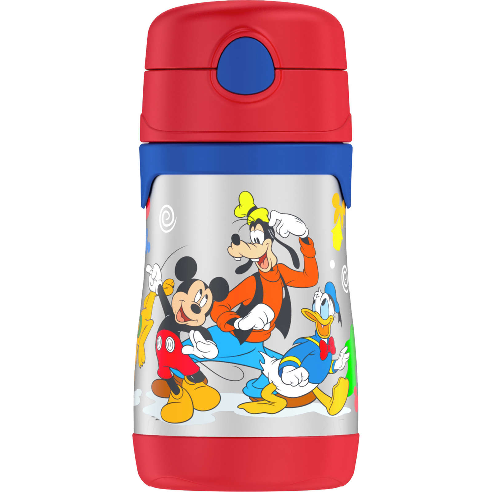 FUNtainer®  Water Bottle w/ Straw Mickey Mouse Clubhouse
