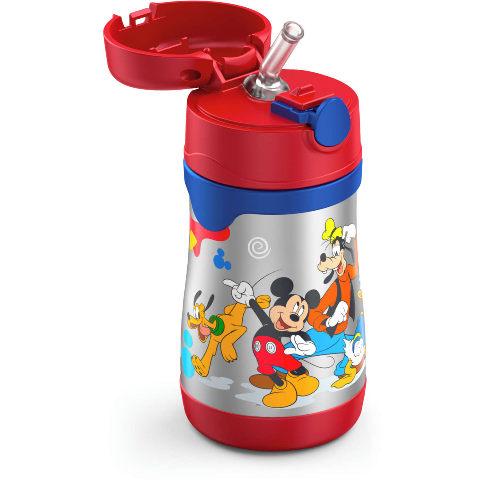 FUNtainer®  Water Bottle w/ Straw Mickey Mouse Clubhouse