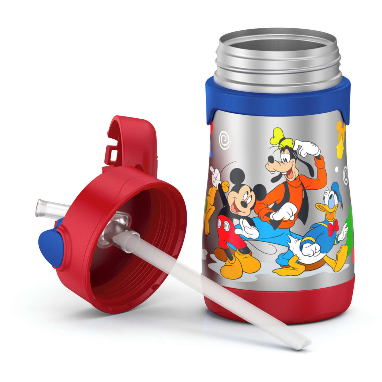 FUNtainer®  Water Bottle w/ Straw Mickey Mouse Clubhouse