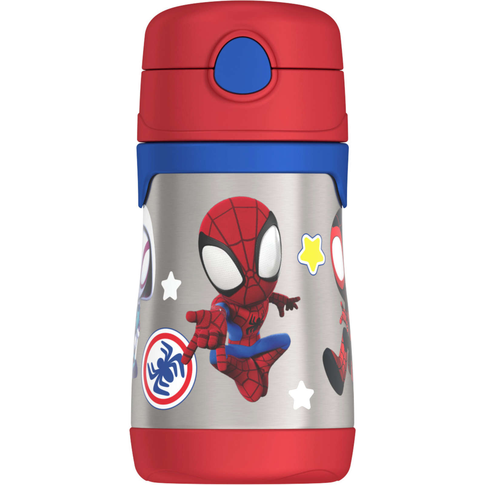 FUNtainer®  Water Bottle w/ Straw Spidey and His Amazing Friends