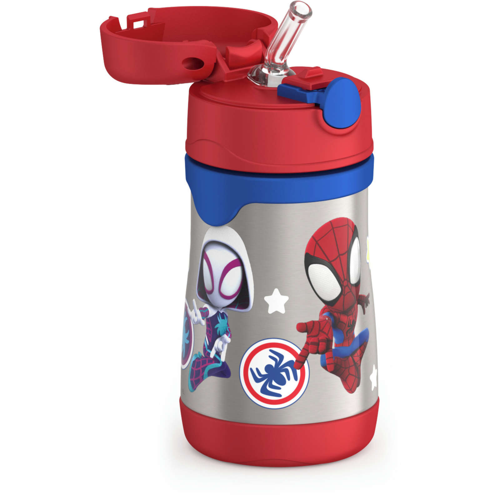 FUNtainer®  Water Bottle w/ Straw Spidey and His Amazing Friends