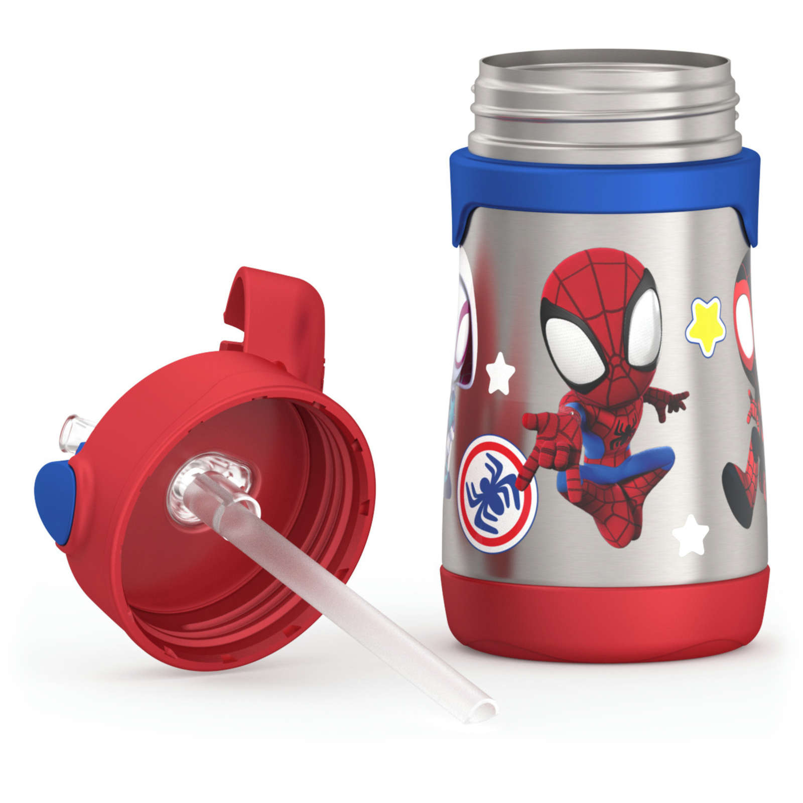 FUNtainer®  Water Bottle w/ Straw Spidey and His Amazing Friends