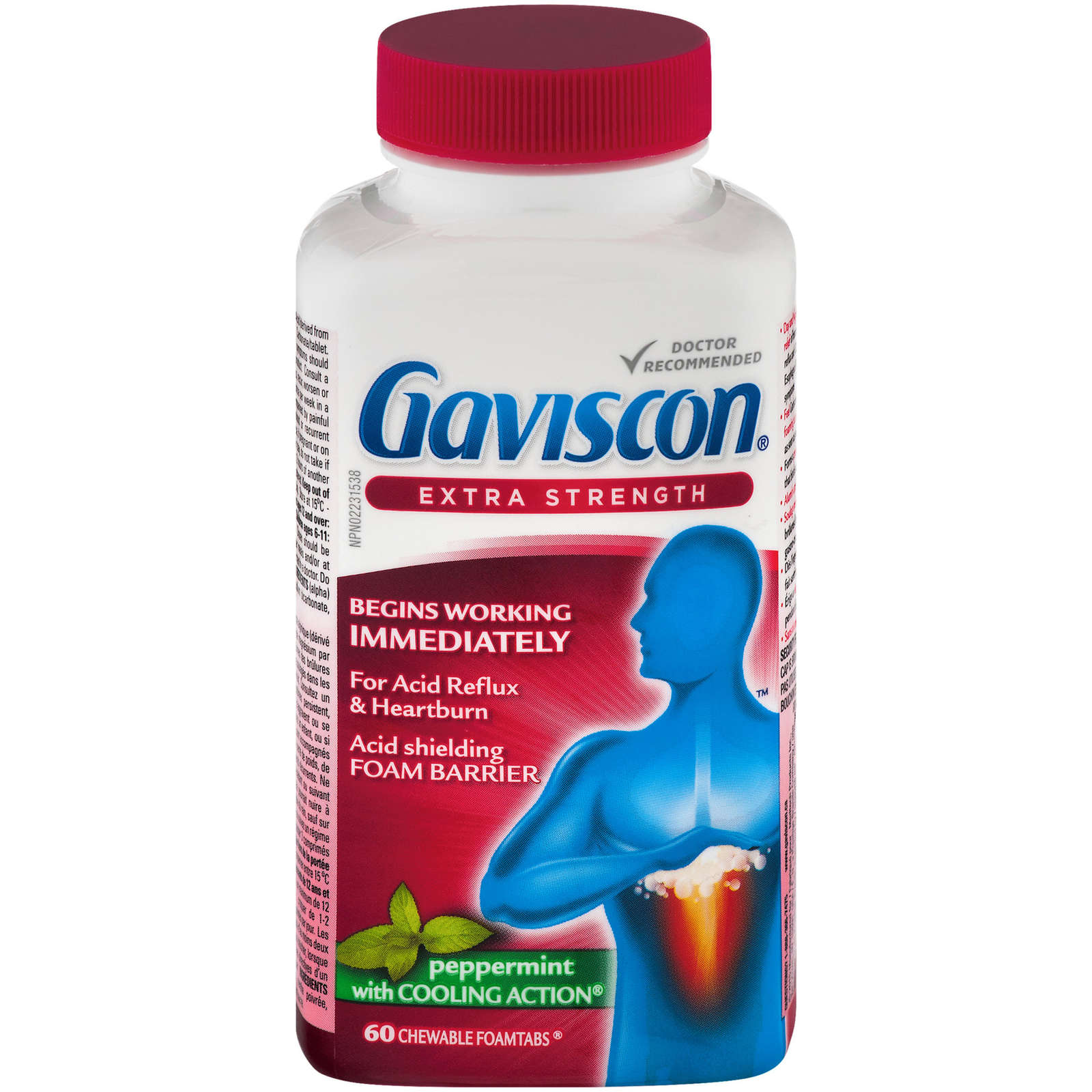 Gaviscon Extra Strength Chewable Foamtabs Peppermint with Cooling Action