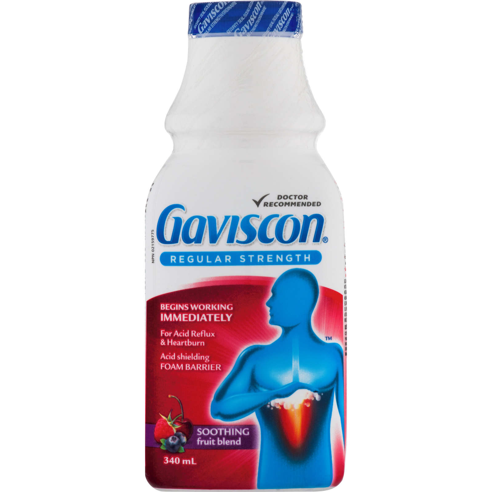 Gaviscon Regular Strength Liquid Soothing Fruit Blend