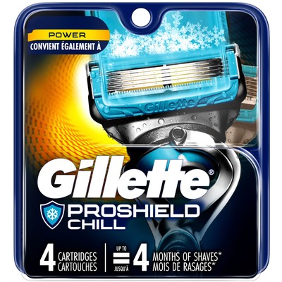 ProShield Chill Men's Razor Blades, 4 Refills Gillette