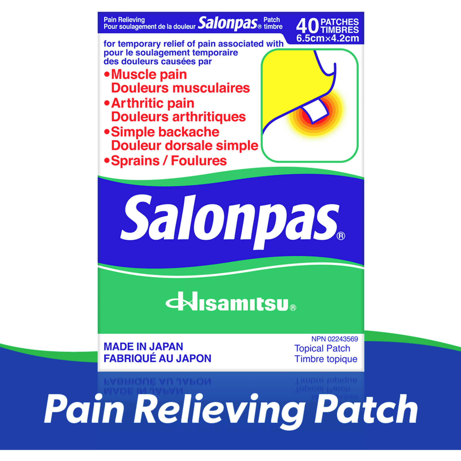 Salonpas Pain Relieving Patch 40ct