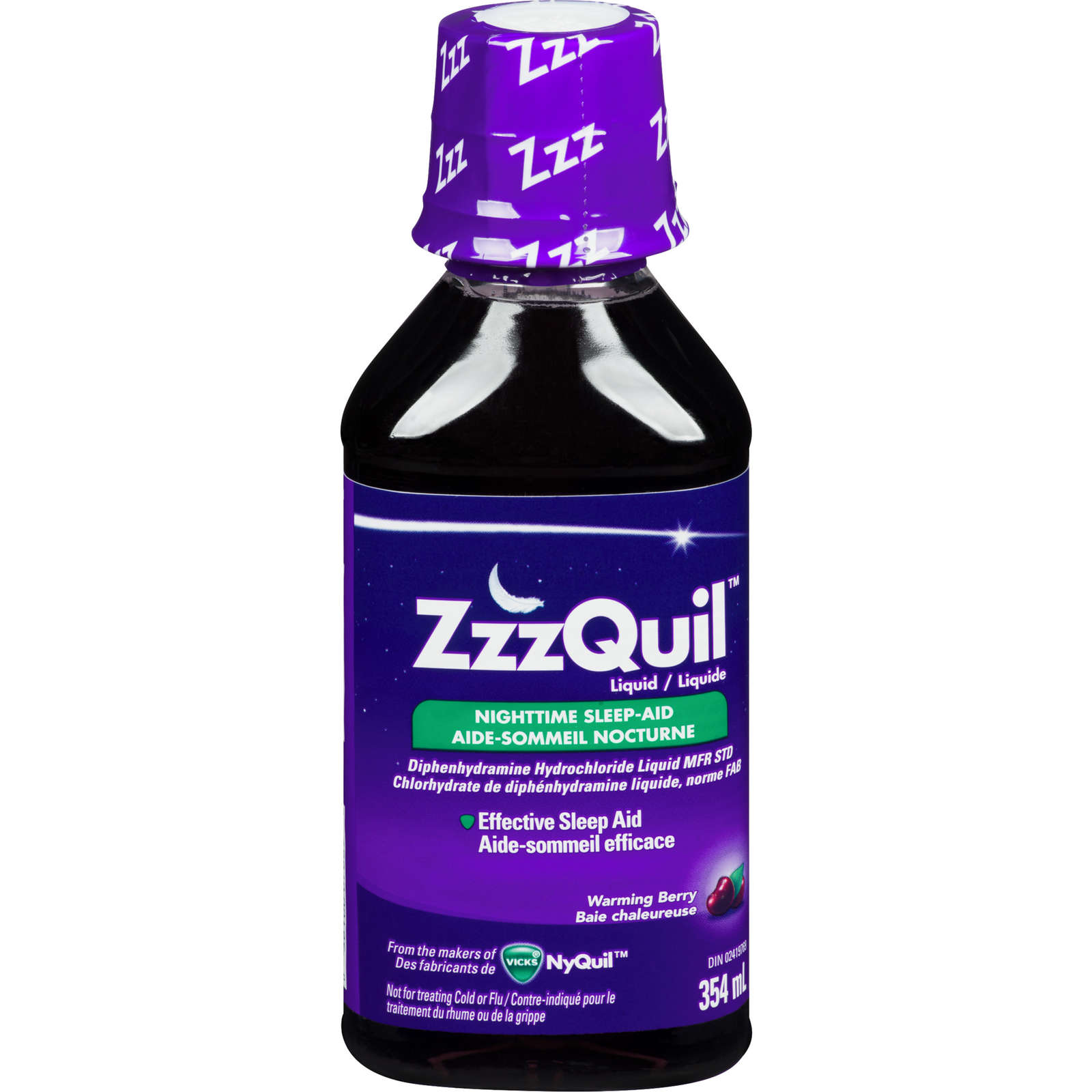 ZzzQuil Nighttime Sleep Aid Liquid, Warming Berry