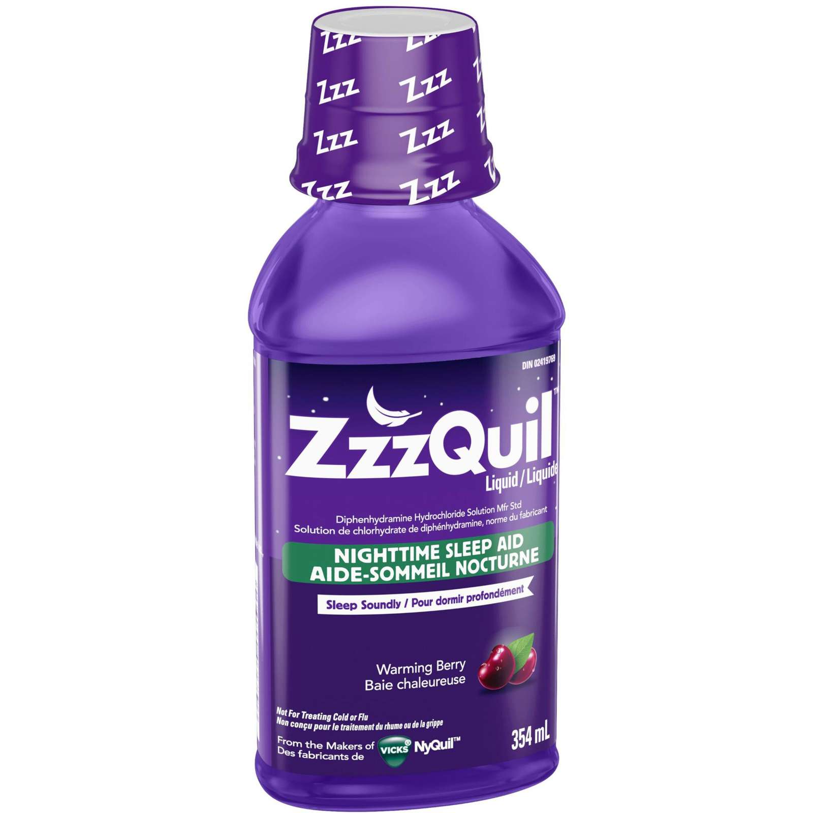 ZzzQuil Nighttime Sleep Aid Liquid, Warming Berry