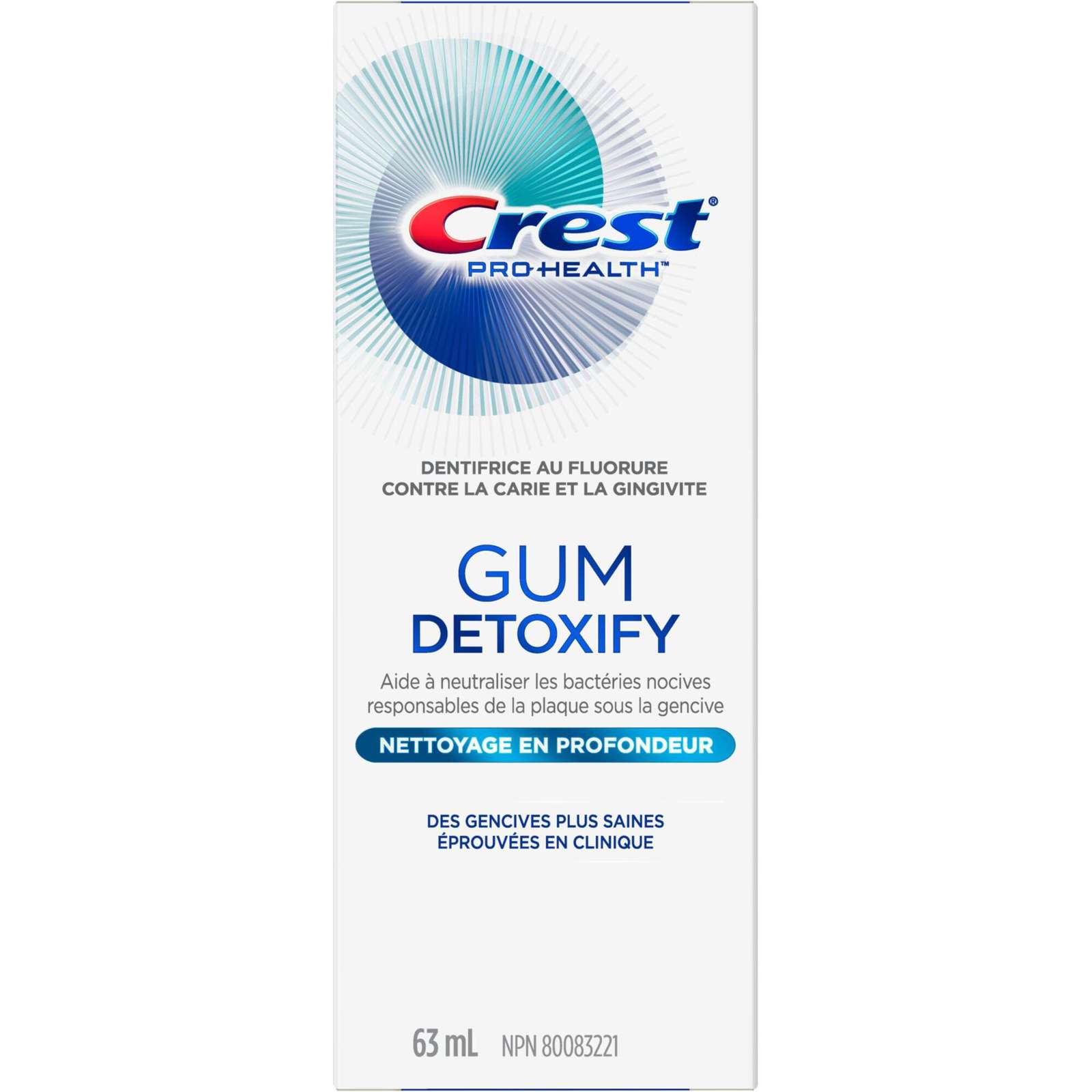 Crest Gum Detoxify Deep Clean Toothpaste