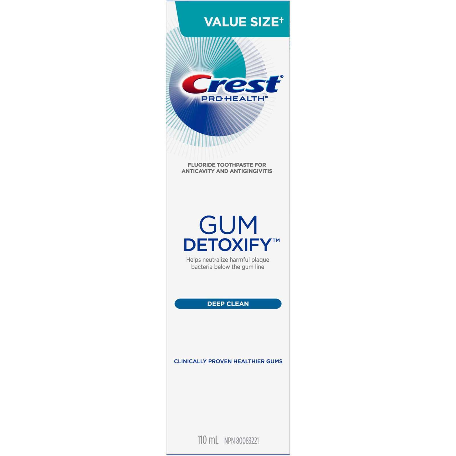 Crest Gum Detoxify Deep Clean Toothpaste