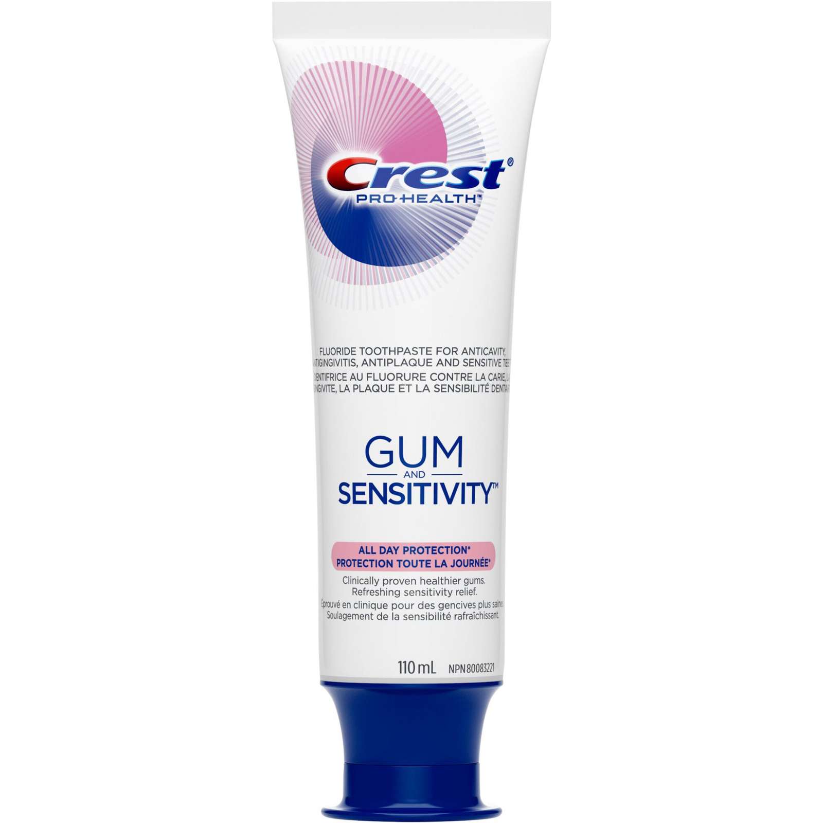 Crest Gum and Sensitivity, Sensitive Toothpaste All Day Protection