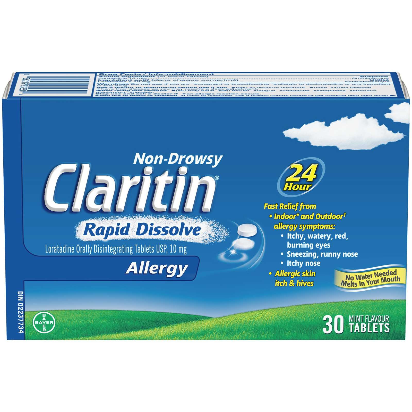 Claritin Rapid Dissolve Allergy Medicine, 24-Hour Non-Drowsy Relief 10 mg