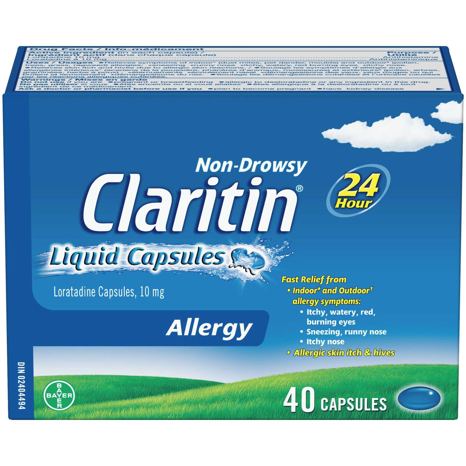 Claritin Liquid Capsules Allergy Medicine, Fast-Acting 24-Hour Non-Drowsy Relief 10 mg