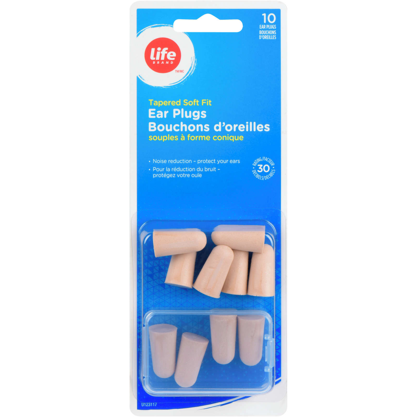 tapered soft fit ear plugs