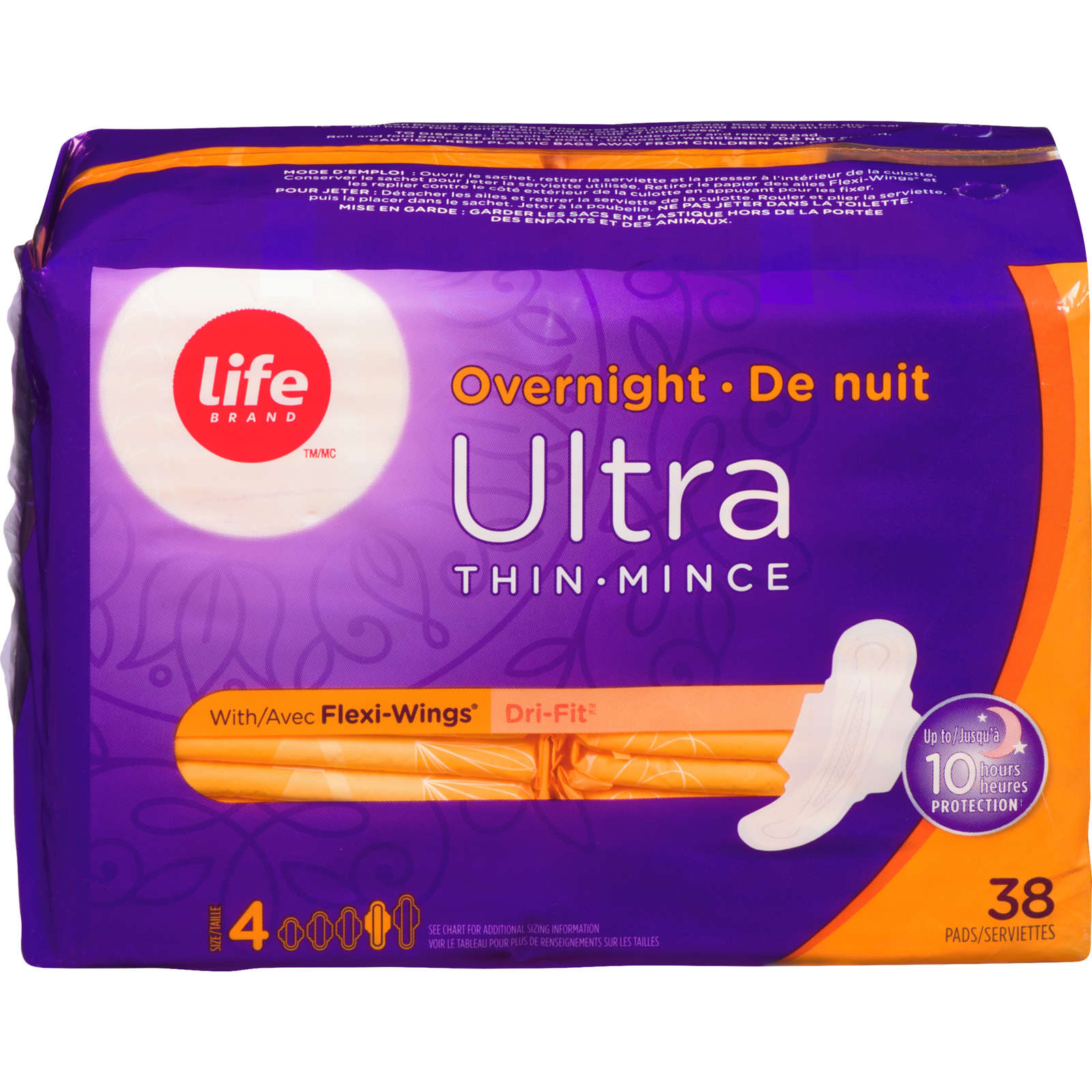 Life Ultra Thin Overnight With Flexi-Wings