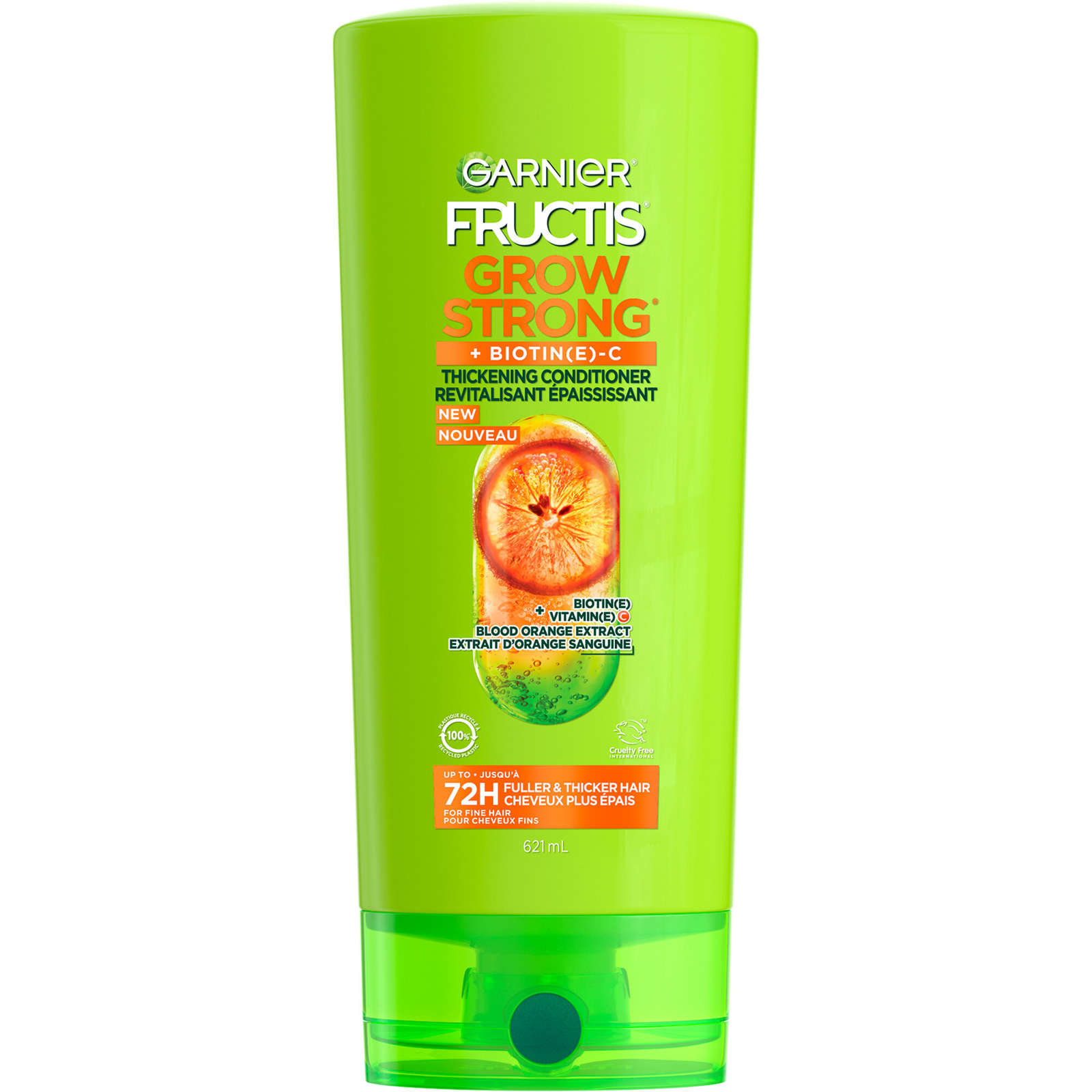 Fructis Grow Strong Thickening Conditioner, Thickens Fine Hair