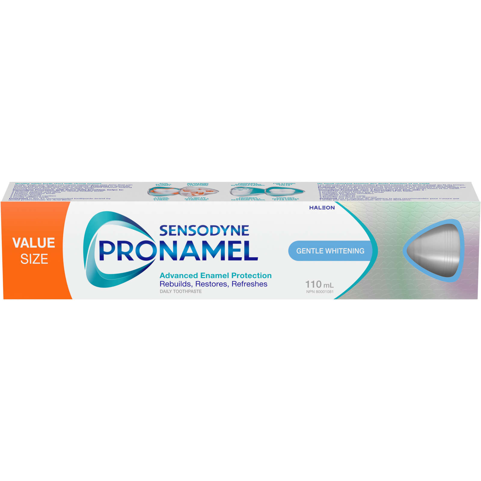 ProNamel Gentle Whitening Enamel Care Toothpaste, Mint Breeze, 110mL Value Size