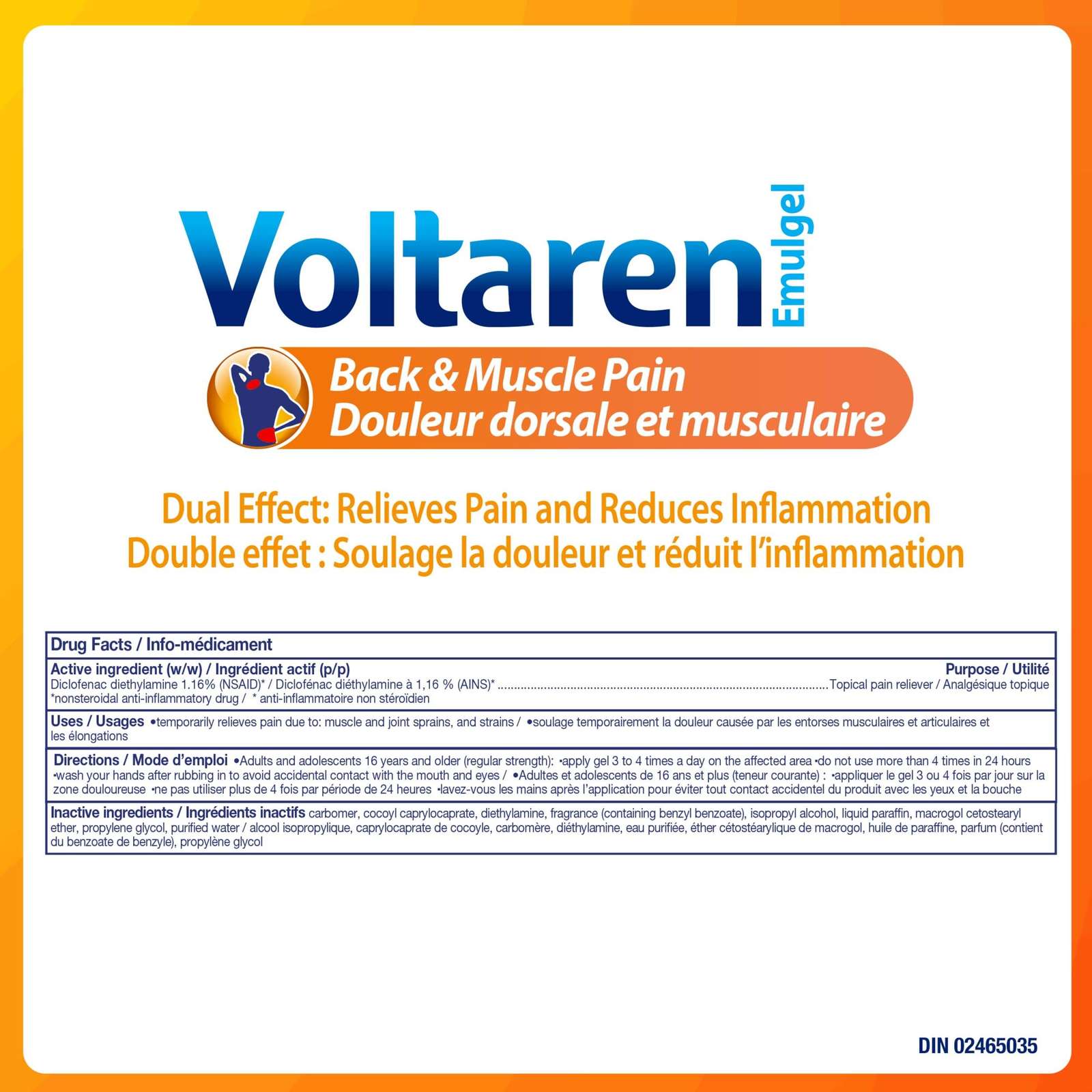 Voltaren Emulgel Back & Muscle Pain 120g (No Mess Cap)