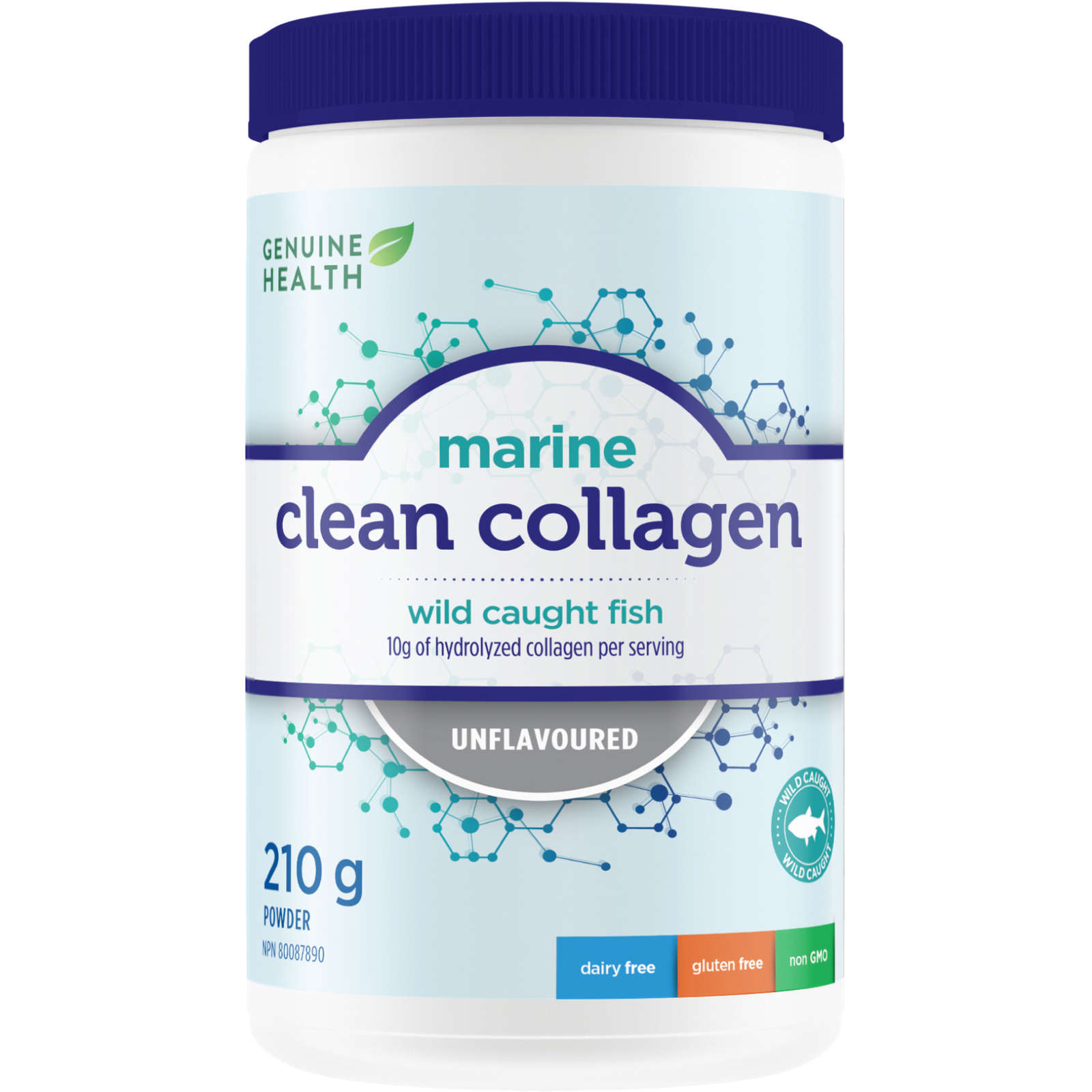 Marine Clean Collagen, Unflavored Hydrolyzed Collagen Powder