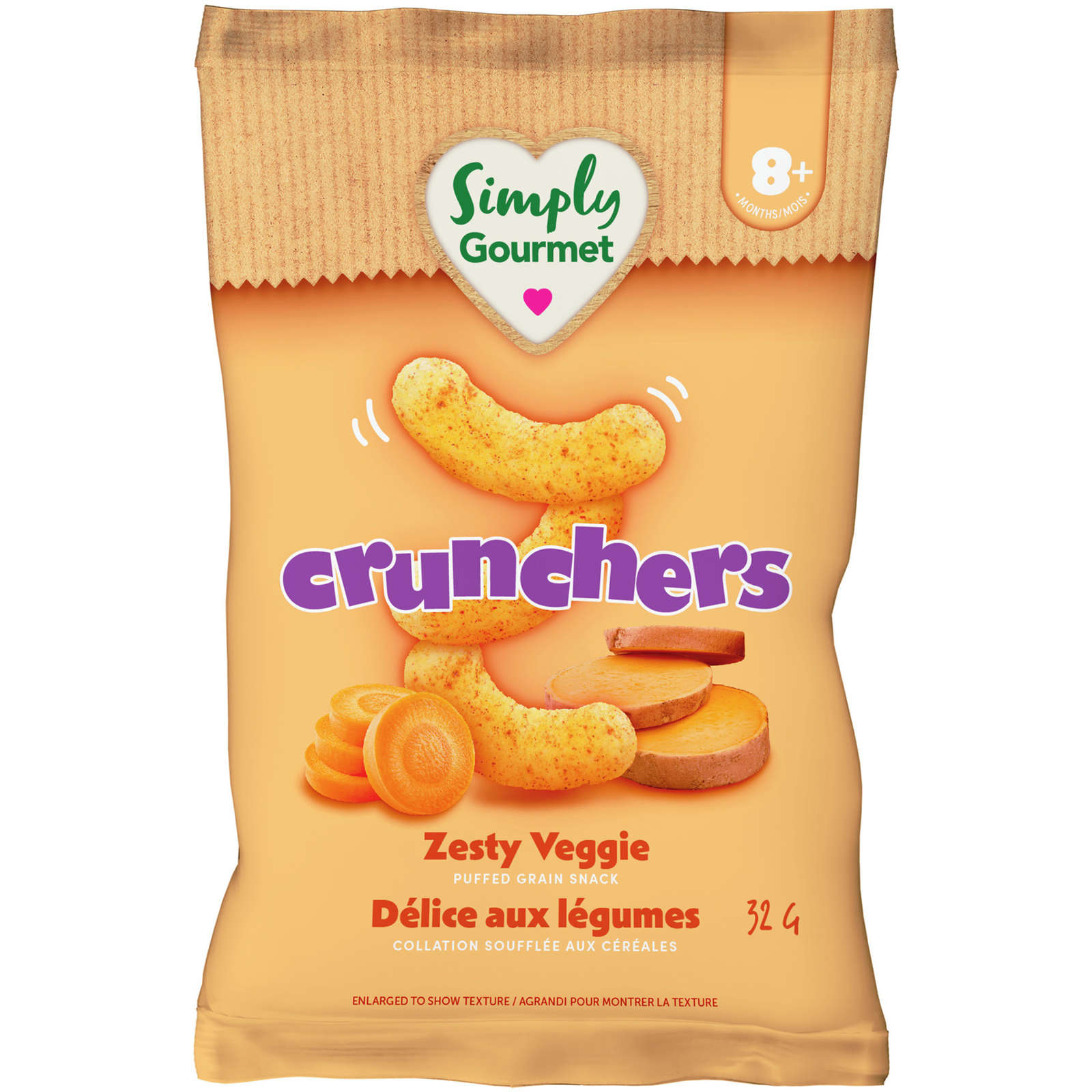 Simply Gourmet Crunchers Zesty Veggie baby snack