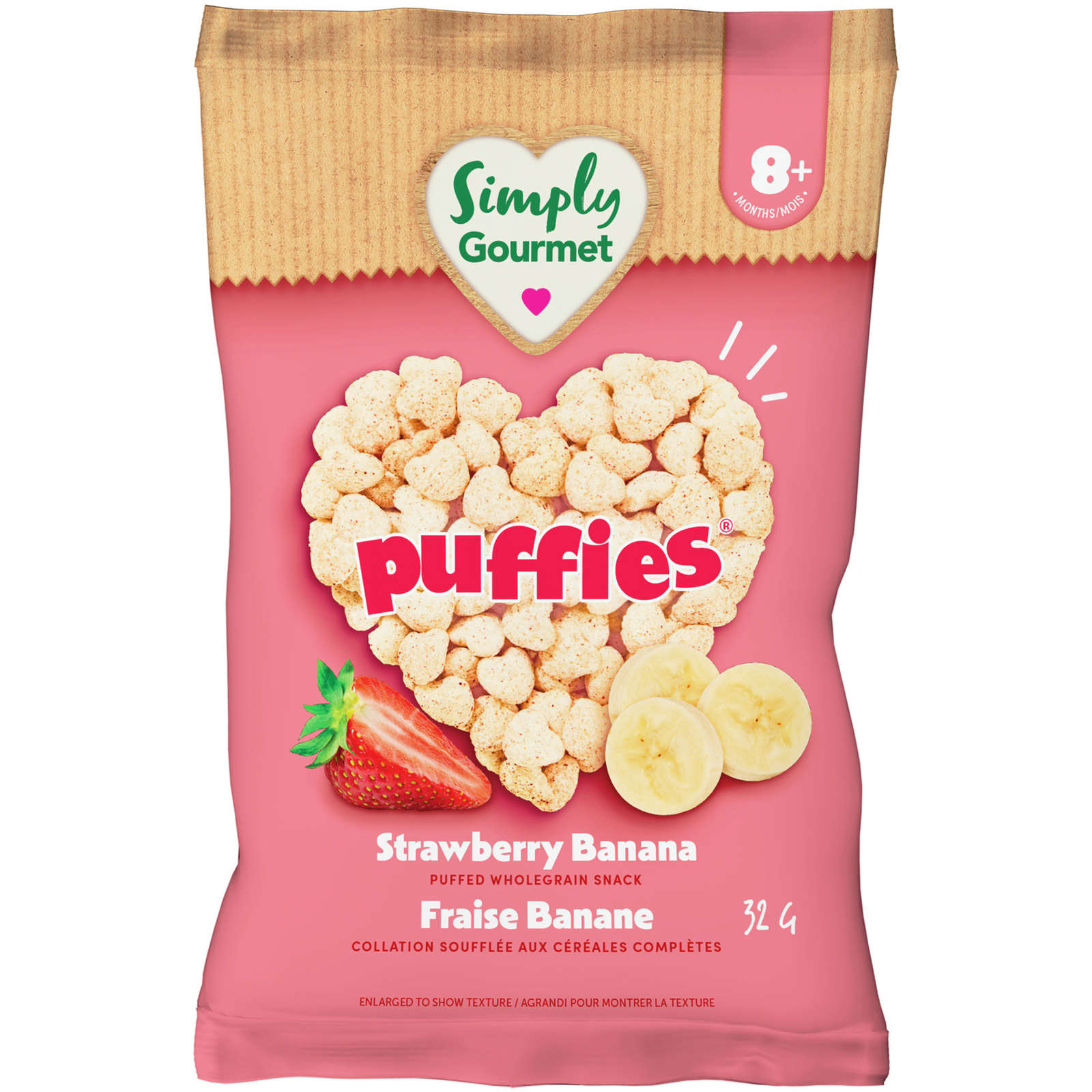 Simply Gourmet Puffies Strawberry Banana baby snack