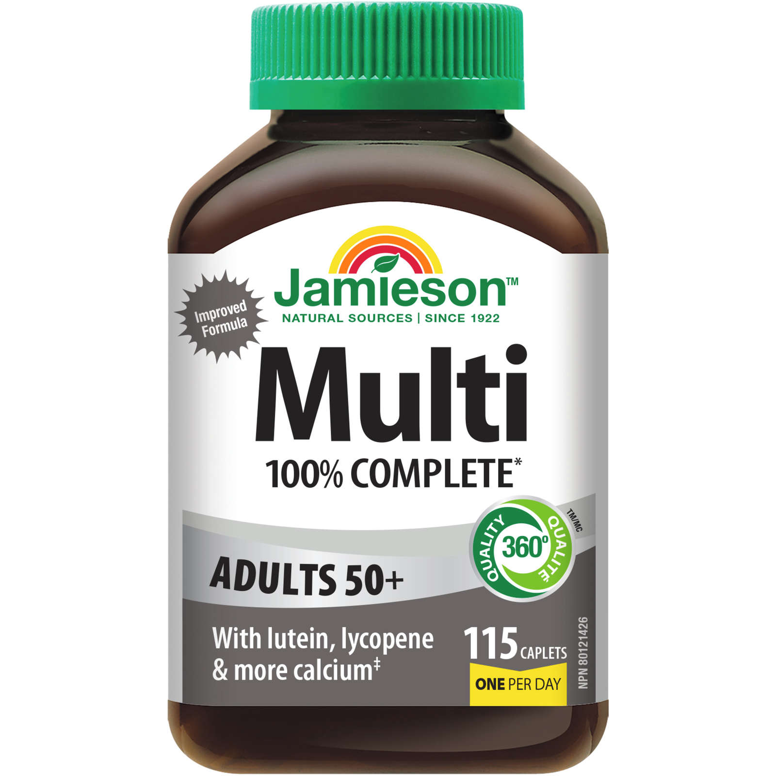 100% Complete Multivitamin for Adults 50+ 115 ct