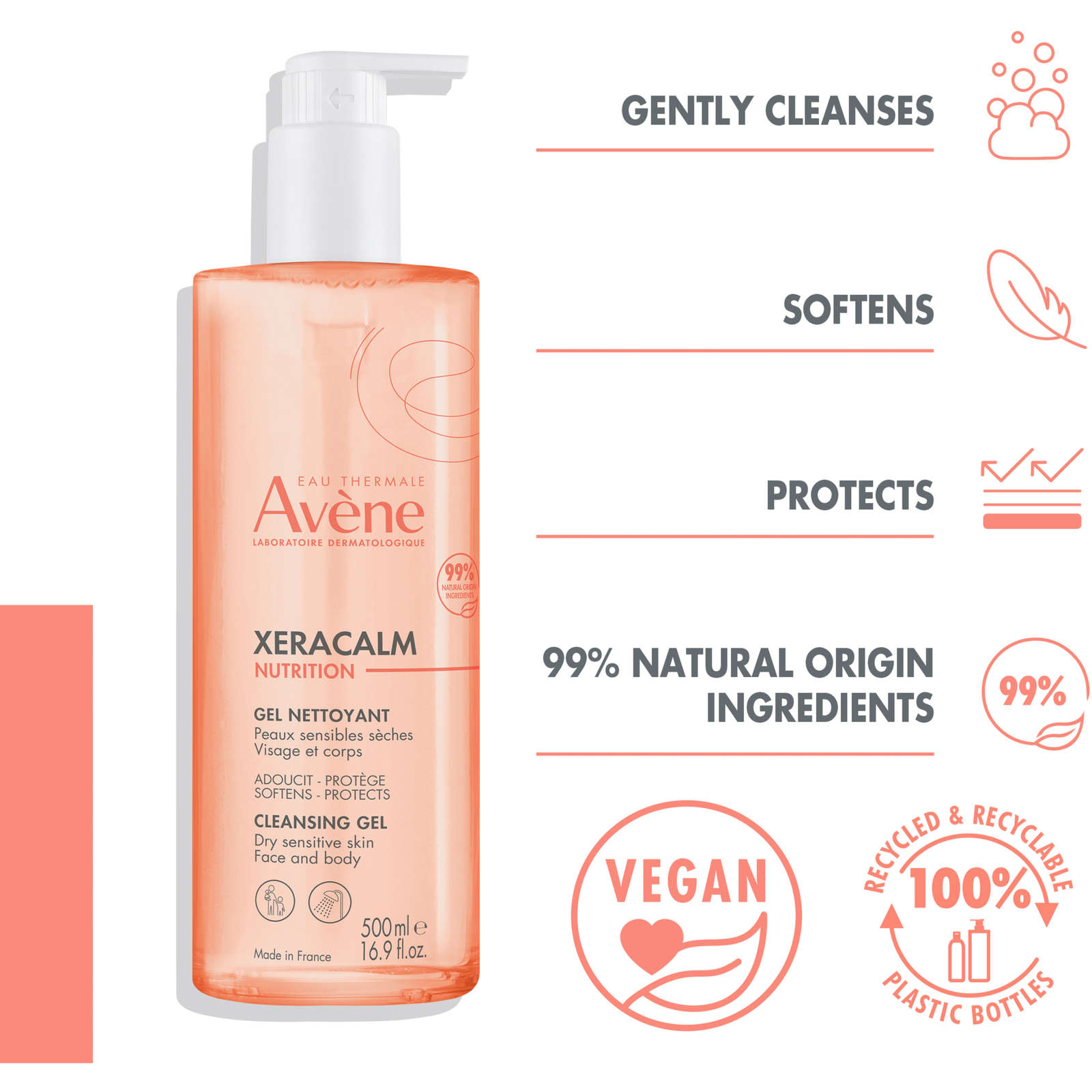 XERACALM NUTRITION Cleansing gel