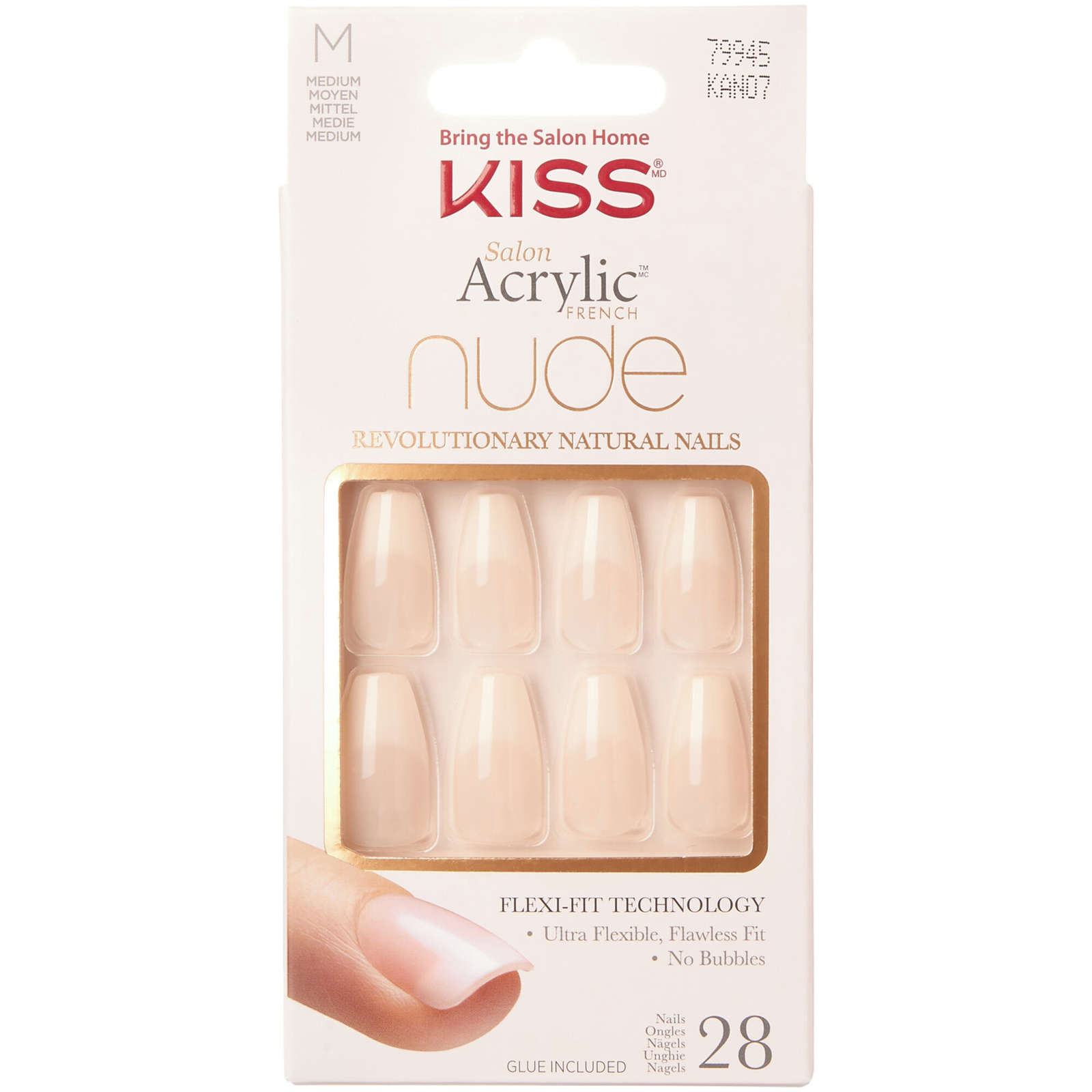 Salon Acrylic French Nude Nails -Leilani