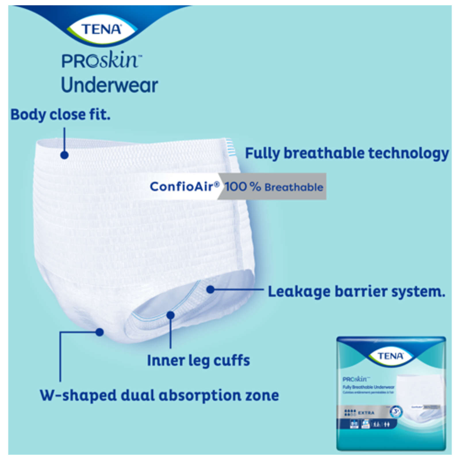 Protective Incontinence Underwear, Extra Absorbency