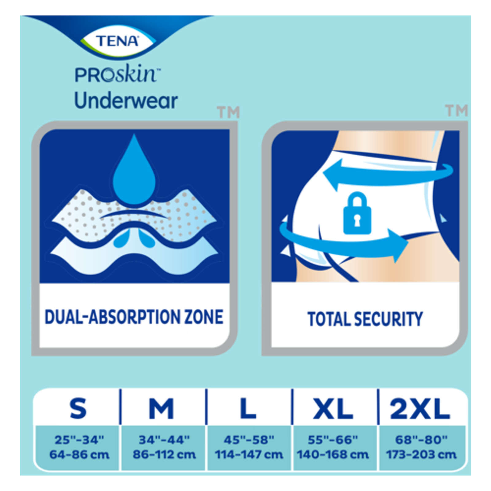 Protective Incontinence Underwear, Extra Absorbency