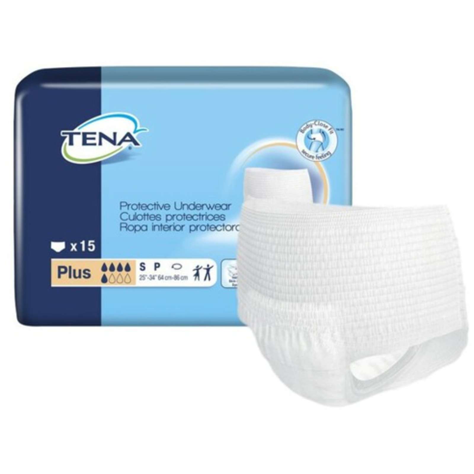 Protective Incontinence Underwear, Plus Absorbency