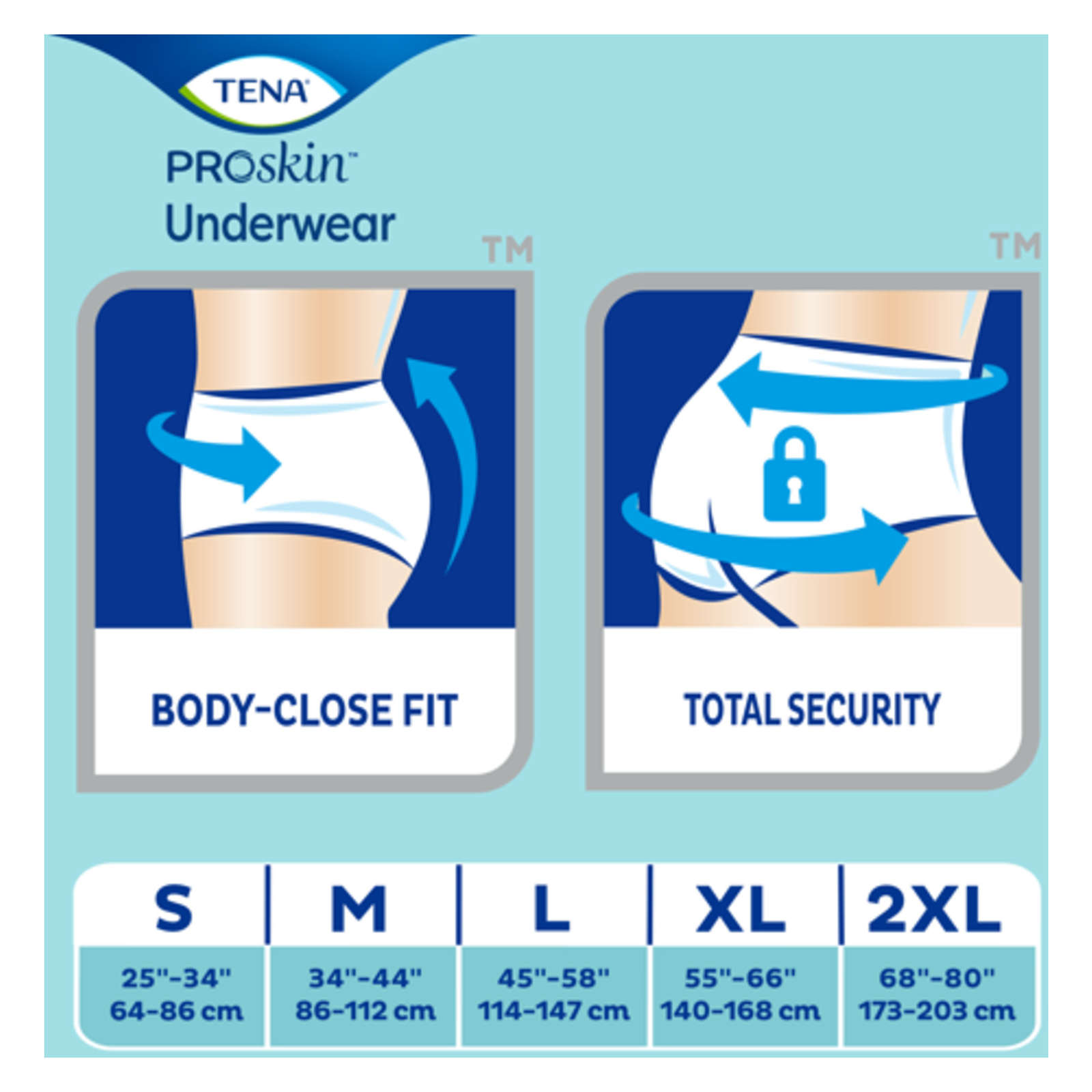 Protective Incontinence Underwear, Plus Absorbency