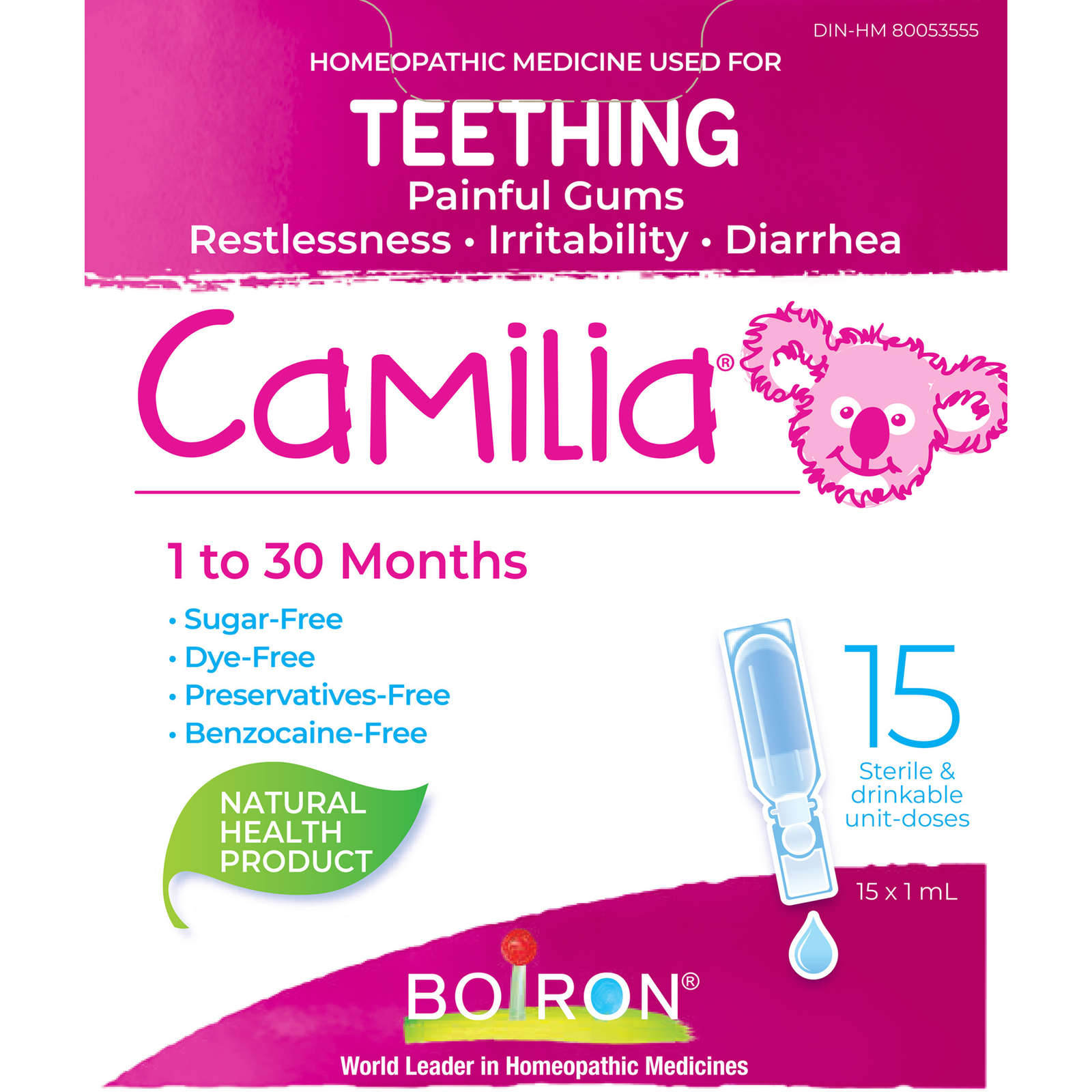 Camilia Relieves Teething Symptoms