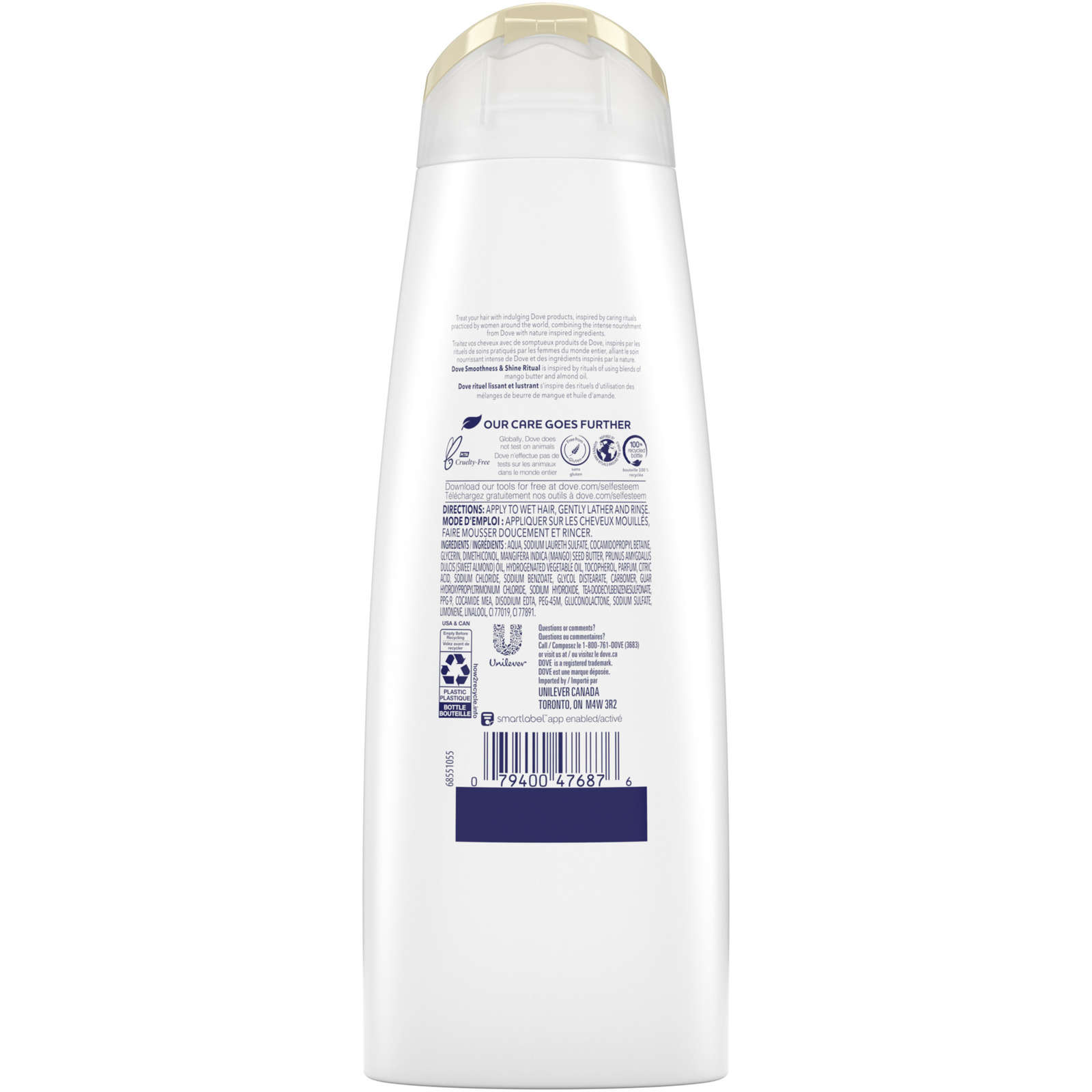 Dove Nourishing Secrets Shampoo for dull, dry hair Smoothness & Shine Ritual nourishes 355 ml