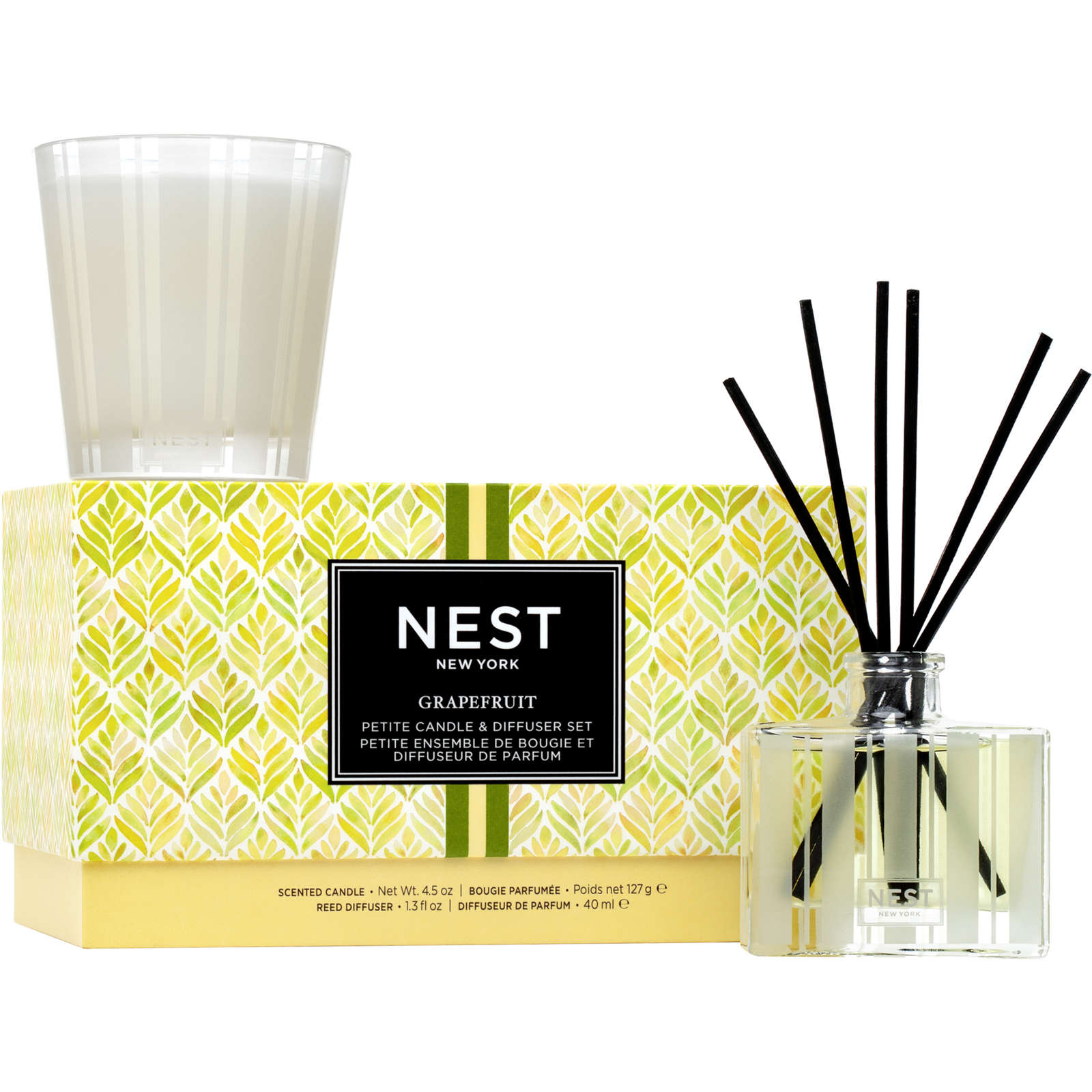 Grapefruit Petite Candle & Diffuser Set