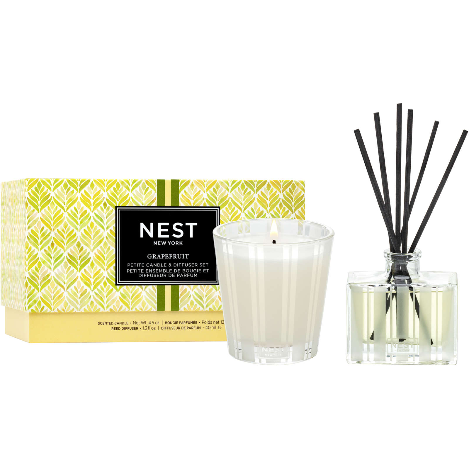 Grapefruit Petite Candle & Diffuser Set