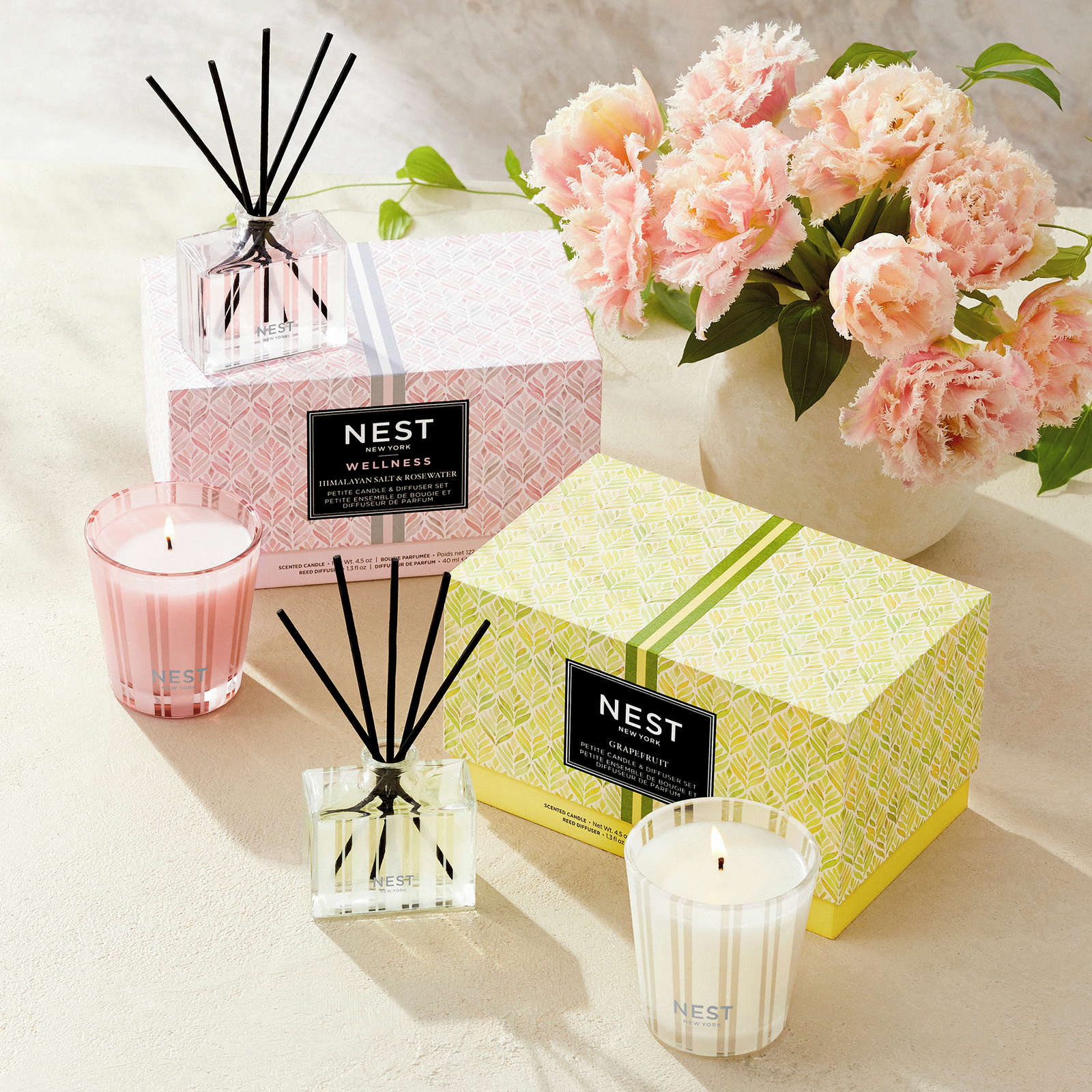 Grapefruit Petite Candle & Diffuser Set