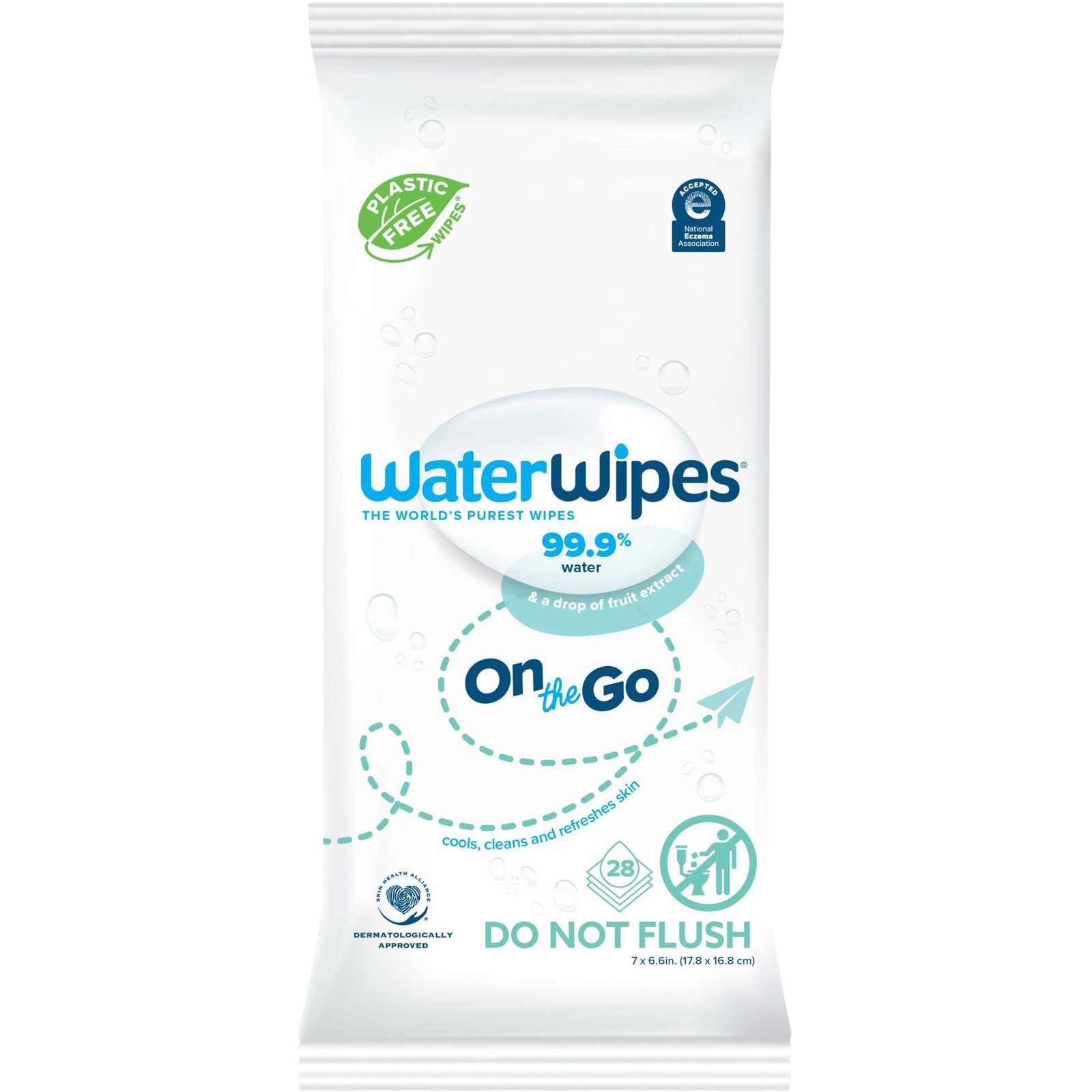 Plastic-Free Original Baby Wipes, 99.9% Water Based Unscented & Hypoallergenic for Sensitive Skin