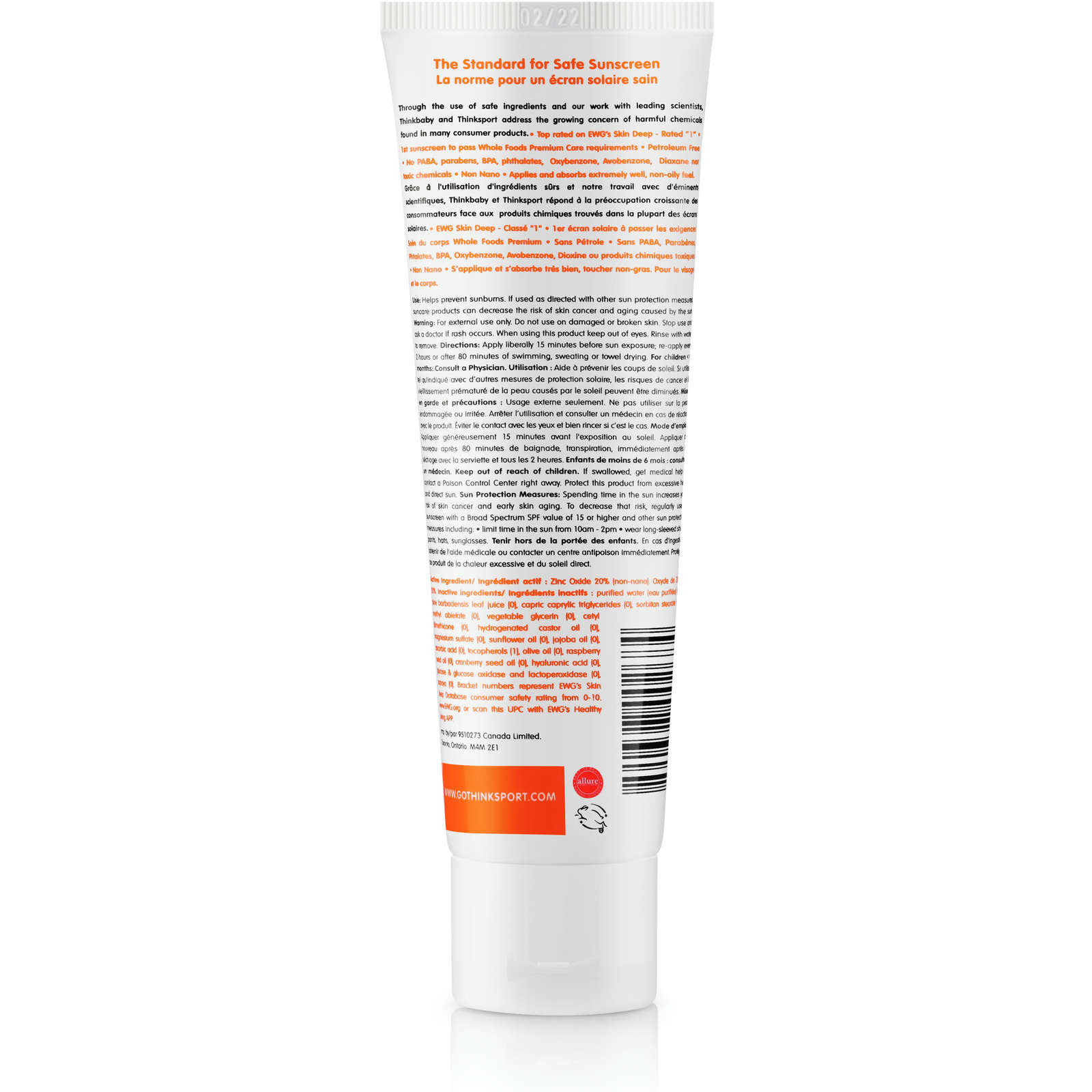 Thinkbaby Safe Mineral Sunscreen SPF 50